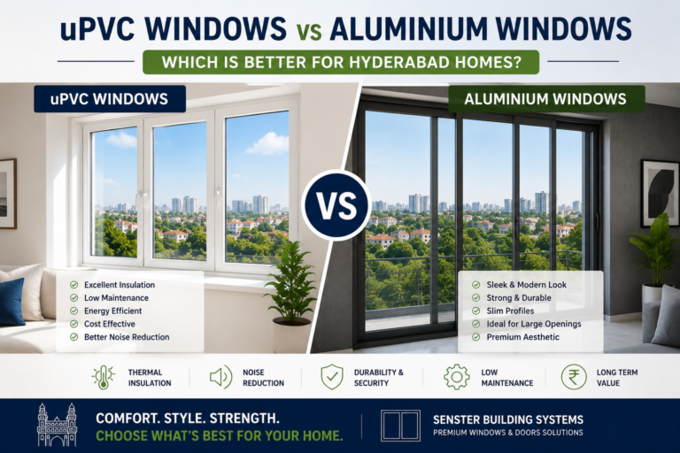 uPVC Windows vs Aluminium Windows: Which Is Better for Hyderabad Homes?