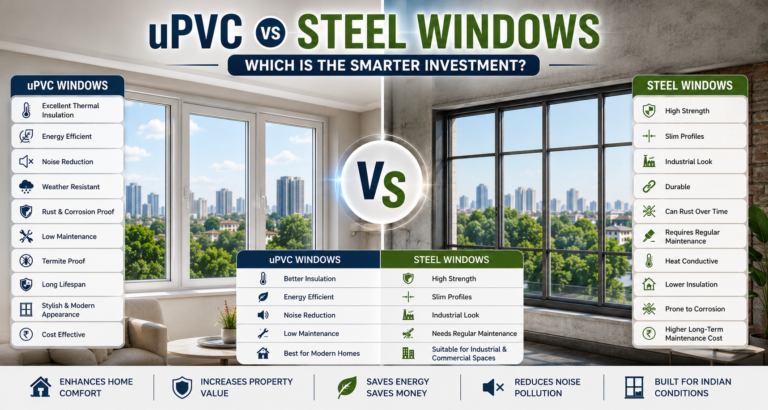 uPVC vs Steel Windows: Which Is the Smarter Investment?